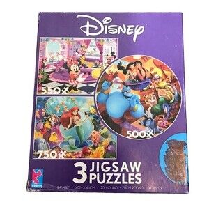 Disney Puzzle Disney Jigsaw Puzzles Minnie Mouse Little Mermaid Aladin‎